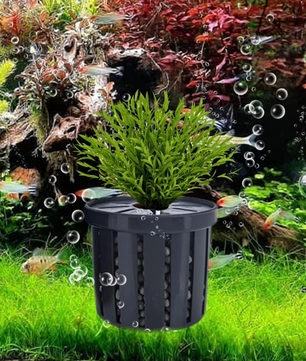 4-Delige Aquarium Plant Mand Set – Hydrocultuur Plant Houder