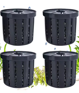 4-Delige Aquarium Plant Mand Set – Hydrocultuur Plant Houder