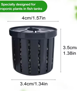 4-Delige Aquarium Plant Mand Set – Hydrocultuur Plant Houder