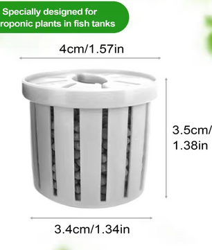4-Delige Aquarium Plant Mand Set – Hydrocultuur Plant Houder