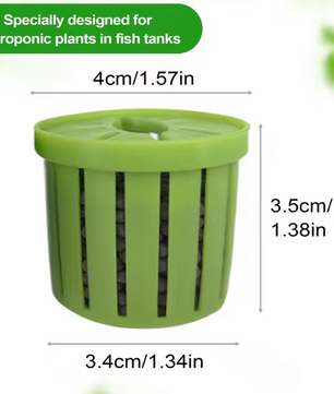 4-Delige Aquarium Plant Mand Set – Hydrocultuur Plant Houder