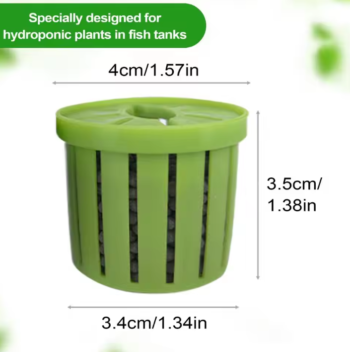 4-Delige Aquarium Plant Mand Set – Hydrocultuur Plant Houder