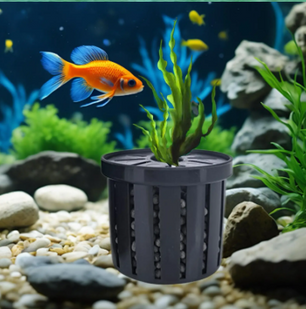 4-Delige Aquarium Plant Mand Set – Hydrocultuur Plant Houder