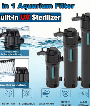 5-in-1 Aquarium Filter met UV – Sterilisatie Pomp 800L/H