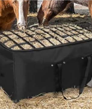 Extra Grote Hooizak met Slow Feed – Waterdichte Voerzak voor Paarden en Vee
