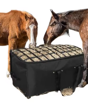 Extra Grote Hooizak met Slow Feed – Waterdichte Voerzak voor Paarden en Vee
