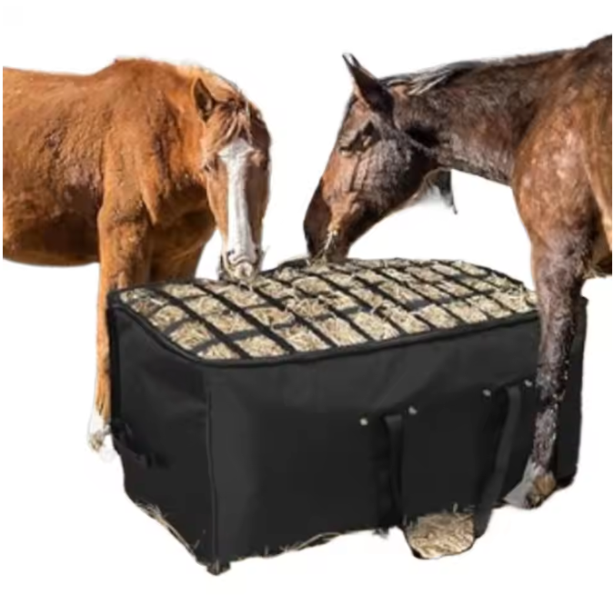 Extra Grote Hooizak met Slow Feed – Waterdichte Voerzak voor Paarden en Vee