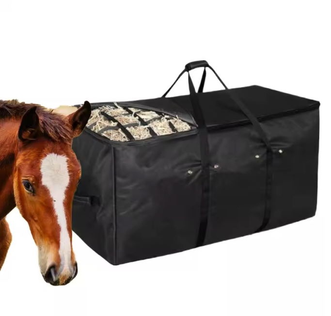 Extra Grote Hooizak met Slow Feed – Waterdichte Voerzak voor Paarden en Vee