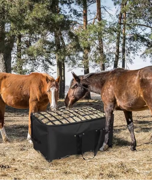 Extra Grote Hooizak met Slow Feed – Waterdichte Voerzak voor Paarden en Vee