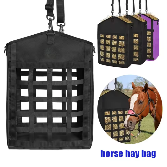 Hooizak met Slow Feed Net – Duurzame Voerzak voor Paarden en Vee
