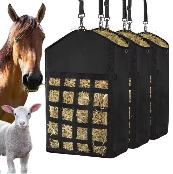 Hooizak met Slow Feed Net – Duurzame Voerzak voor Paarden en Vee