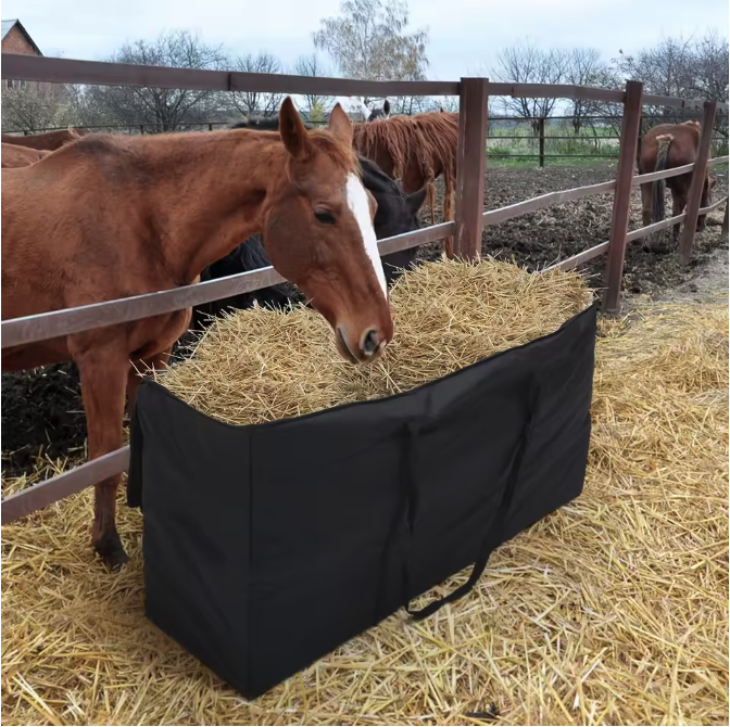 Grote Hooizak Slow Feed – Duurzame Voerzak voor Paarden, Runderen en Schapen