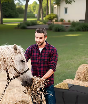 Grote Hooizak Slow Feed – Duurzame Voerzak voor Paarden, Runderen en Schapen