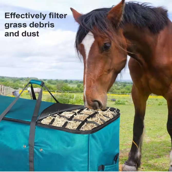Ophangbare Hooizak voor Paarden en Vee – Grote Voerzak voor Stal en Weide