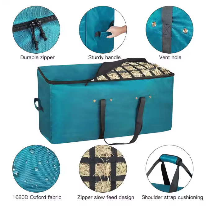 Ophangbare Hooizak voor Paarden en Vee – Grote Voerzak voor Stal en Weide