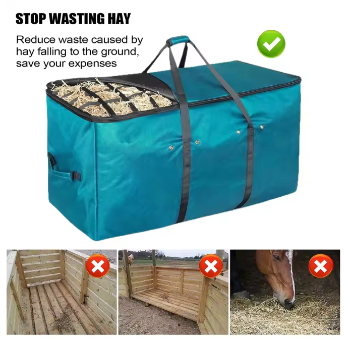 Ophangbare Hooizak voor Paarden en Vee – Grote Voerzak voor Stal en Weide