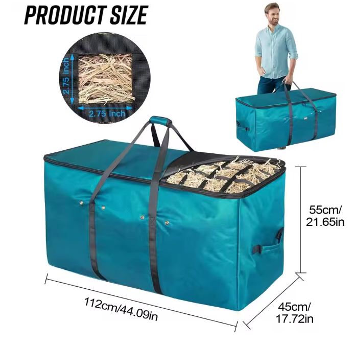 Ophangbare Hooizak voor Paarden en Vee – Grote Voerzak voor Stal en Weide