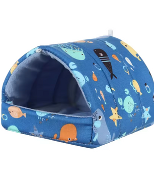 Zacht Pluche Hamster Huis – Warm Slaapnest voor Kleine Huisdieren