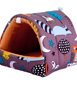 Zacht Pluche Hamster Huis – Warm Slaapnest voor Kleine Huisdieren