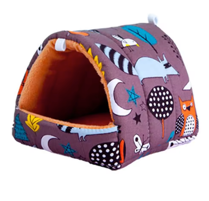 Zacht Pluche Hamster Huis – Warm Slaapnest voor Kleine Huisdieren