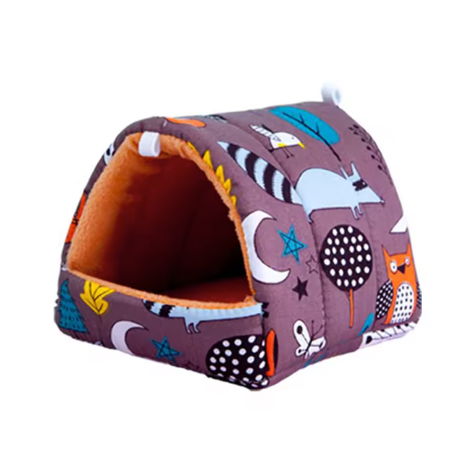 Zacht Pluche Hamster Huis – Warm Slaapnest voor Kleine Huisdieren