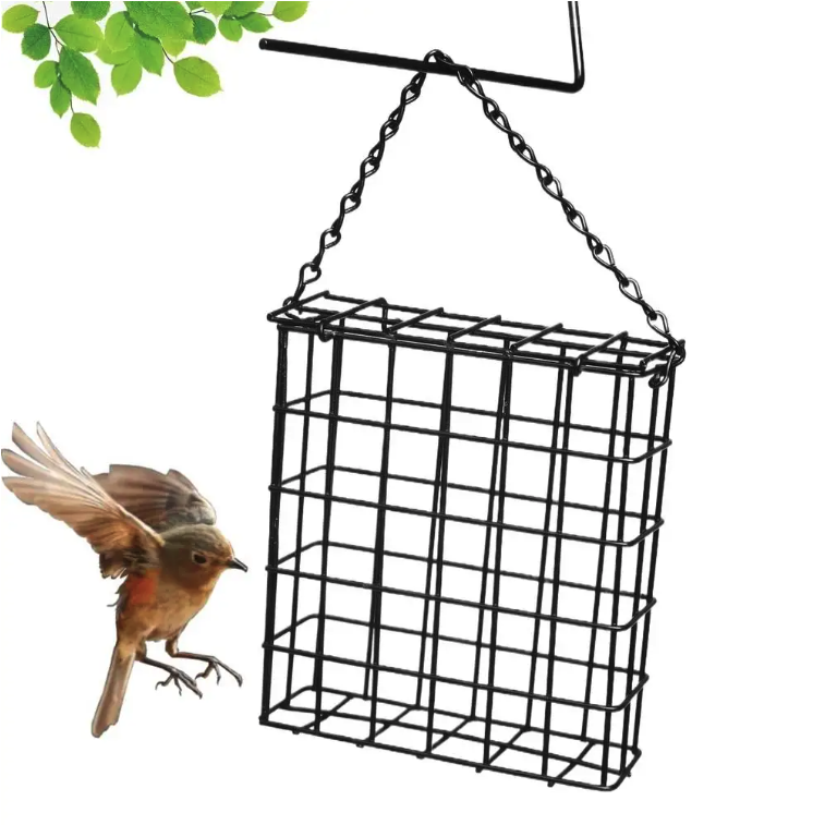 Metalen Vogelvoeder voor Vetbollen – Hangende Suet Feeder met Ketting