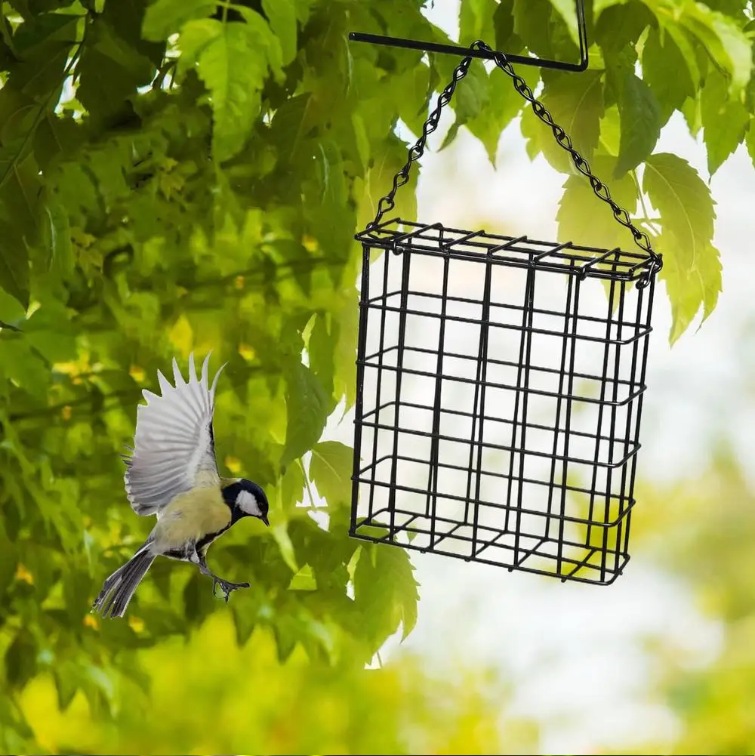Metalen Vogelvoeder voor Vetbollen – Hangende Suet Feeder met Ketting