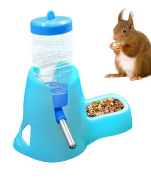 Automatische Hamster Waterfles met Voerbak – Drinkdispenser voor Kleine Dieren
