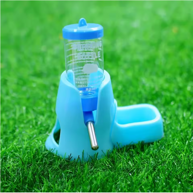 Automatische Hamster Waterfles met Voerbak – Drinkdispenser voor Kleine Dieren