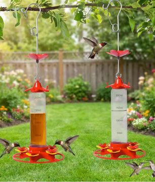 Kolibrievoeder Hangend 350 ml – Met 5 Voederpoorten en Mierenwerend Ontwerp