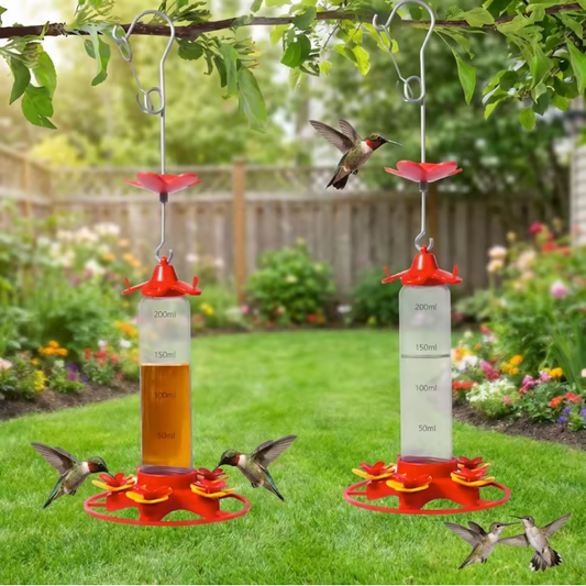 Kolibrievoeder Hangend 350 ml – Met 5 Voederpoorten en Mierenwerend Ontwerp