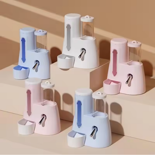 2-in-1 Hamster Voer- en Waterdispenser – Automatische Lekvrije Feeder voor Kleine Dieren