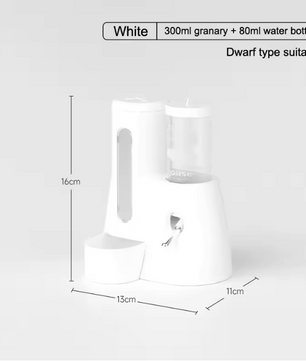 2-in-1 Hamster Voer- en Waterdispenser – Automatische Lekvrije Feeder voor Kleine Dieren