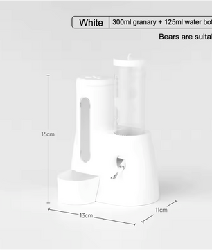 2-in-1 Hamster Voer- en Waterdispenser – Automatische Lekvrije Feeder voor Kleine Dieren