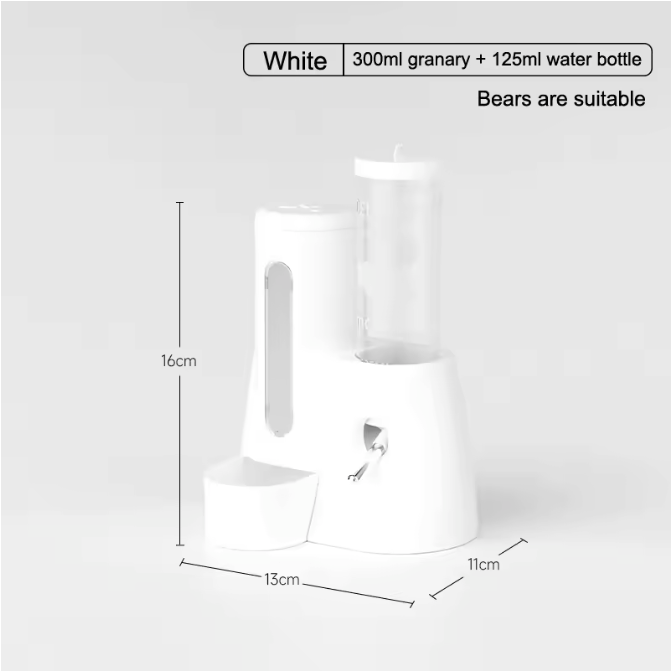 2-in-1 Hamster Voer- en Waterdispenser – Automatische Lekvrije Feeder voor Kleine Dieren