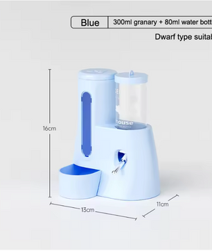 2-in-1 Hamster Voer- en Waterdispenser – Automatische Lekvrije Feeder voor Kleine Dieren