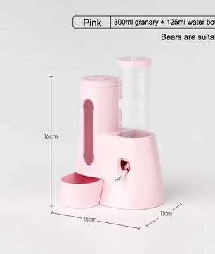 2-in-1 Hamster Voer- en Waterdispenser – Automatische Lekvrije Feeder voor Kleine Dieren