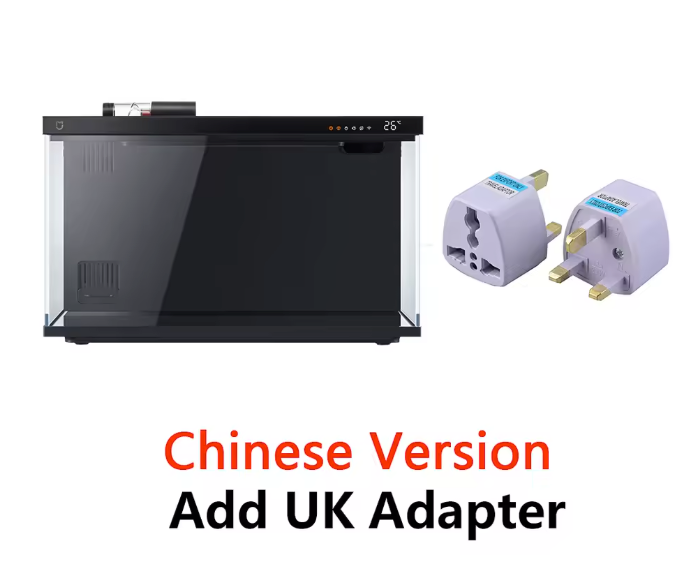 Slim Aquarium met App Bediening – Automatische Voeder en LED Verlichting