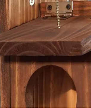 Houten Eekhoorn Voederbak – Hangend Voederhuis voor Tuin en Buiten