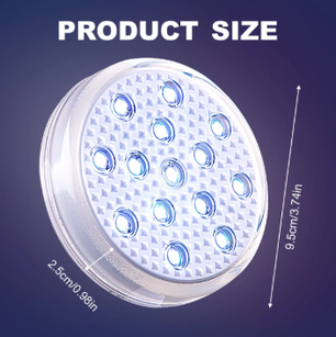 Oplaadbare LED Zwembadverlichting Set – IP68 Waterdicht met Afstandsbediening