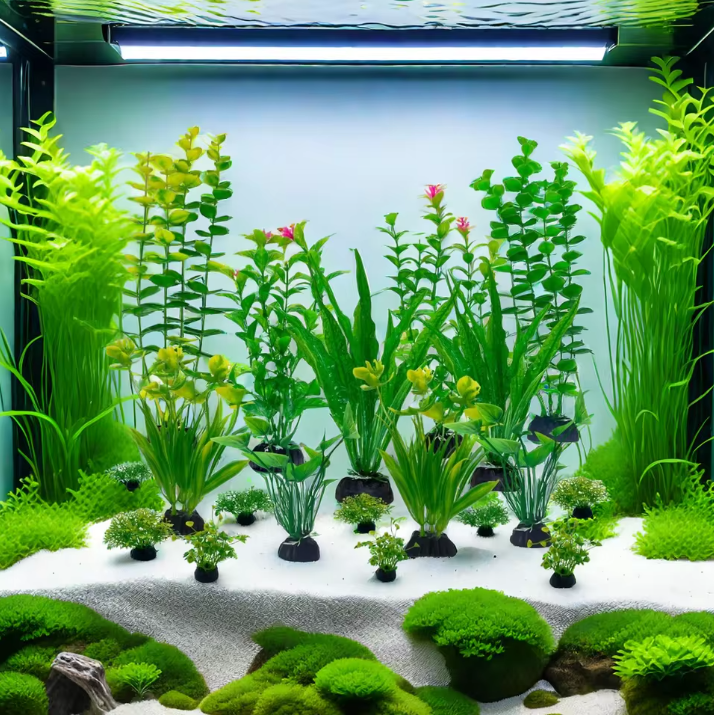 24-Delige Aquarium Planten Set – Kunstmatige Waterplanten Decoratie