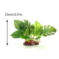 Kunstmatige Aquarium Plant – Grote Groene Bladeren Decoratie