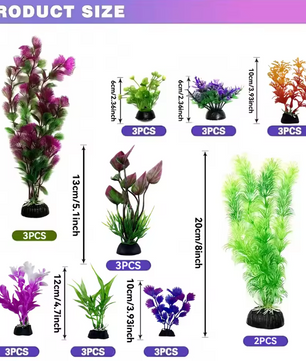 25/26-Delige Aquarium Planten Set – Kunstmatige Waterplanten Decoratie