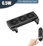Aquarium Koelventilator met 8 Snelheden – Verstelbare Fan voor Vissentank tot 15 mm Glas