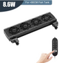 Aquarium Koelventilator met 8 Snelheden – Verstelbare Fan voor Vissentank tot 15 mm Glas