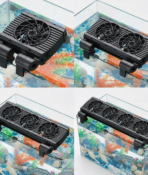 Aquarium Koelventilator met 8 Snelheden – Verstelbare Fan voor Vissentank tot 15 mm Glas