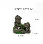 Aquarium Rotstuin Berg met Brug – Hars Decoratie Ornament