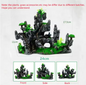 Aquarium Rotstuin Berg met Brug – Hars Decoratie Ornament