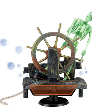 Piraat Skelet Aquarium Decoratie – Bewegend Hars Ornament