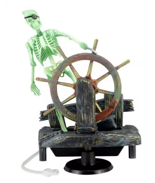 Piraat Skelet Aquarium Decoratie – Bewegend Hars Ornament